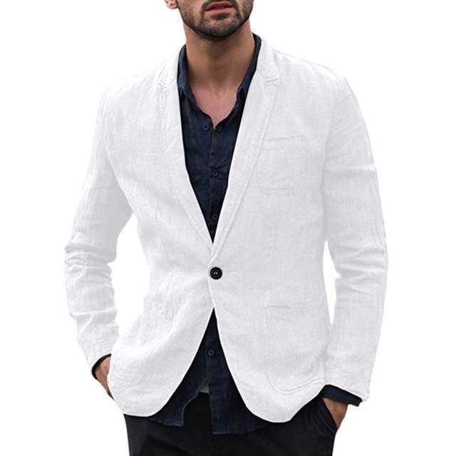 Men's Autumn Cotton Blazer – Smart Casual Outerwear