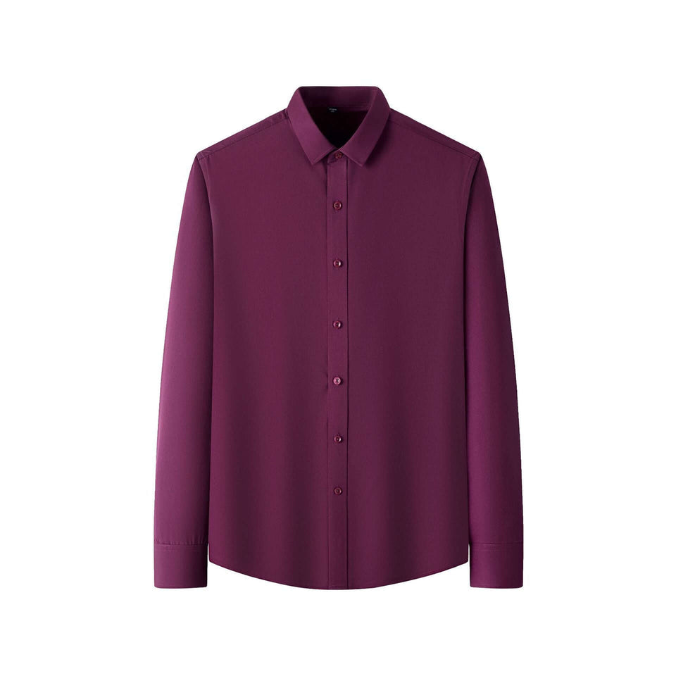 Plus Size Full Elastic Force Shirt Men's Long Sleeve