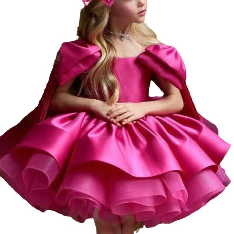 Girls' Rose Pettiskirt – Fluffy Tutu Skirt for Kids
