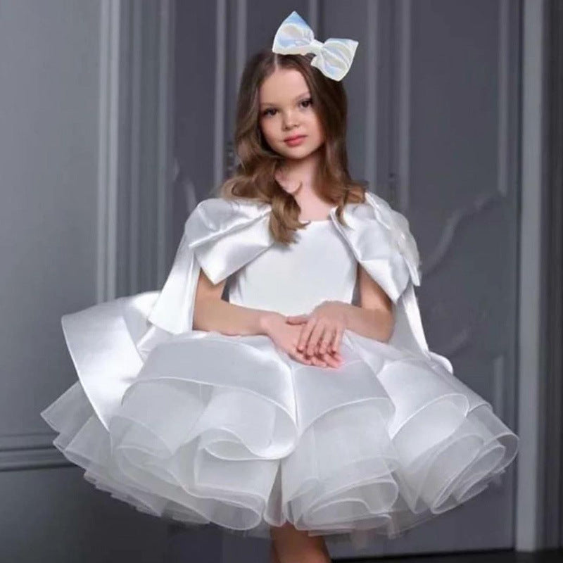 Girls' Rose Pettiskirt – Fluffy Tutu Skirt for Kids