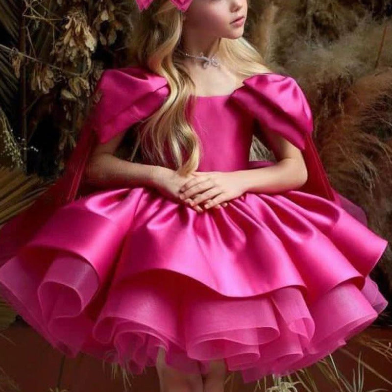 Girls' Rose Pettiskirt – Fluffy Tutu Skirt for Kids