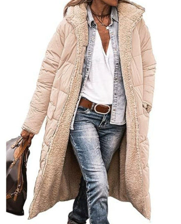 Women's Loose Cardigan Jacket — Mid-Length Winter Coat