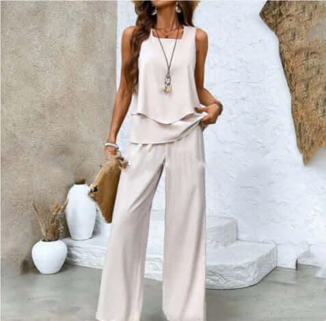 Sleeveless Double-Layer Vest