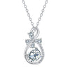 European And American Style Infinite Love Inlaid Necklace Women's High-grade Romantic