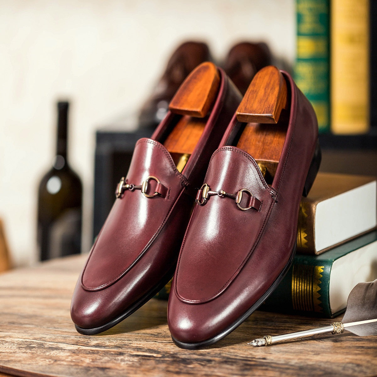 Men’s Horsebit Leather Shoes