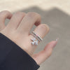 Finger Ring With Dog,silvery Color,Only Self-pickup Is Supported, And The Displayed Prices Are All Self-pickup Prices