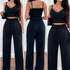 Slim Elastic Pleated
