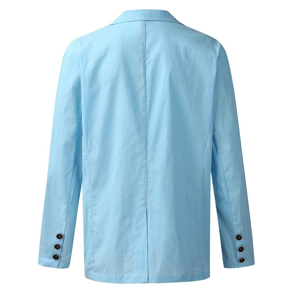 Men's Autumn Cotton Blazer – Smart Casual Outerwear