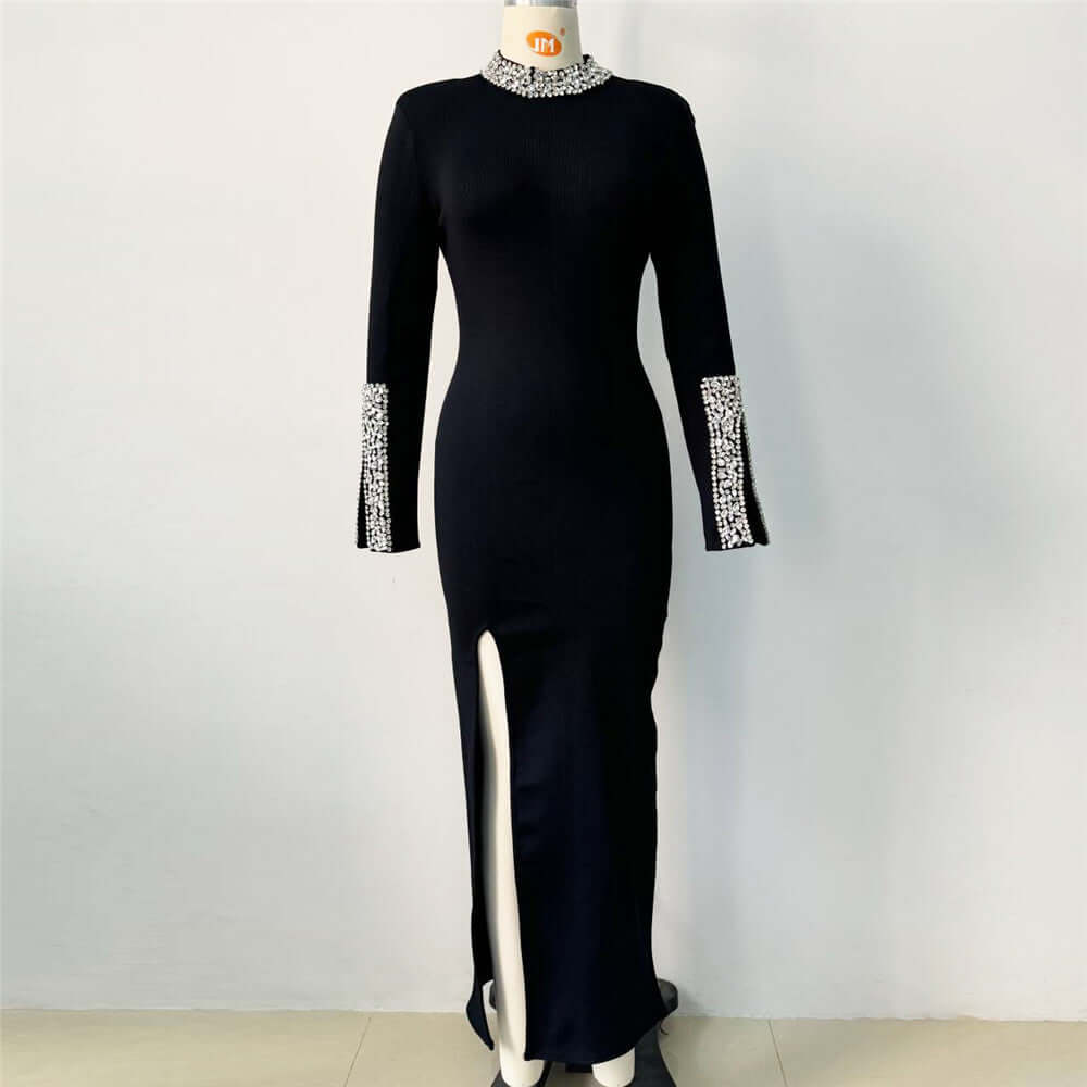 <p>Cut with fluid elegance, this silhouette glides through the evening with quiet confidence and an unmistakable sense of allure. Every movement reveals a refined presence that lingers long after the moment has passed.</p>