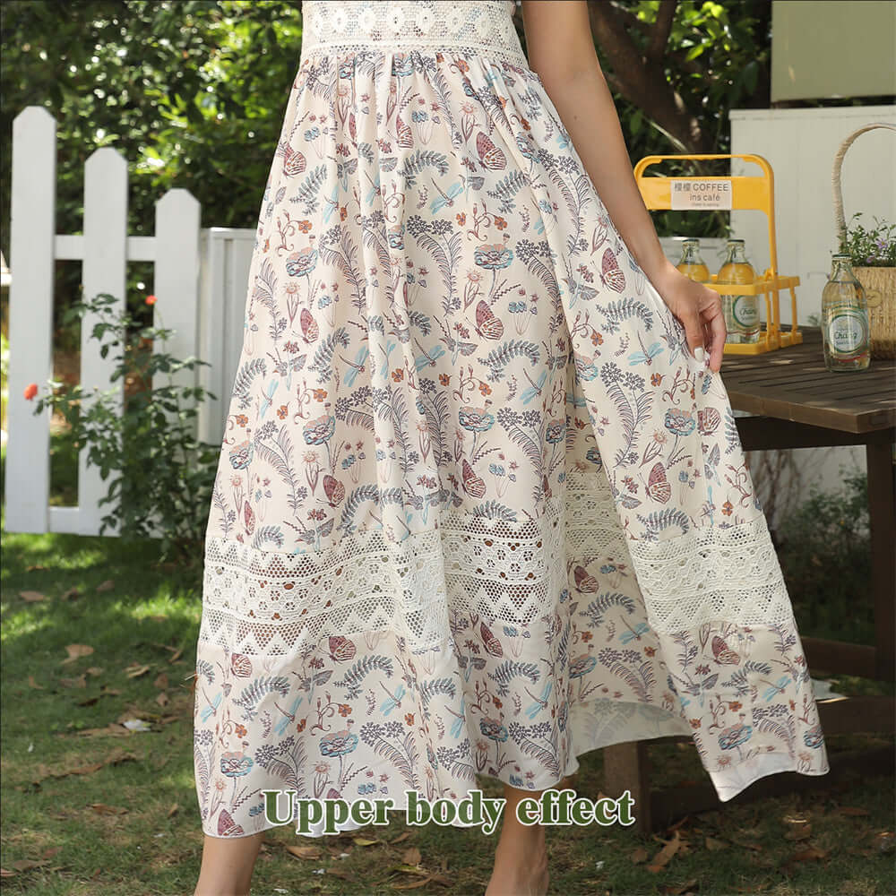 Sleeveless Floral Dress