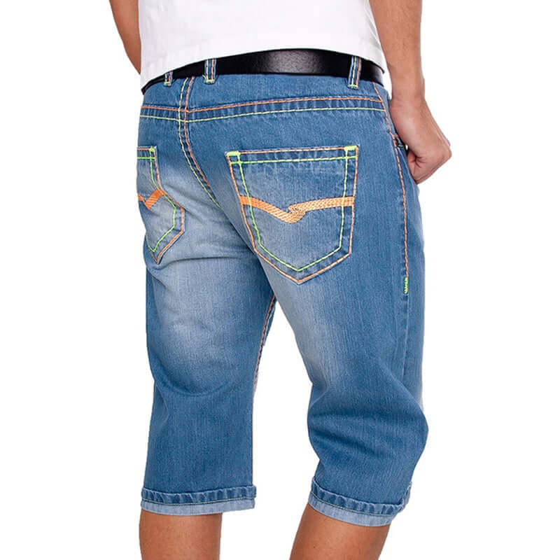 White Casual Denim Pants