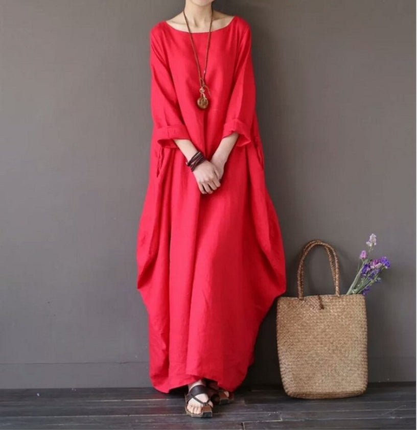 Women's Cotton-Linen Swing Skirt – Breathable & Effortlessly Chic