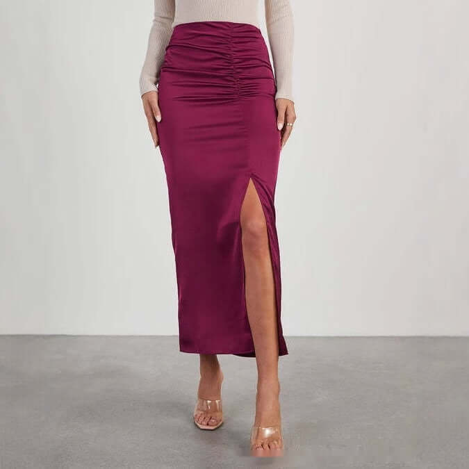 Elegant Satin Sheath Dress