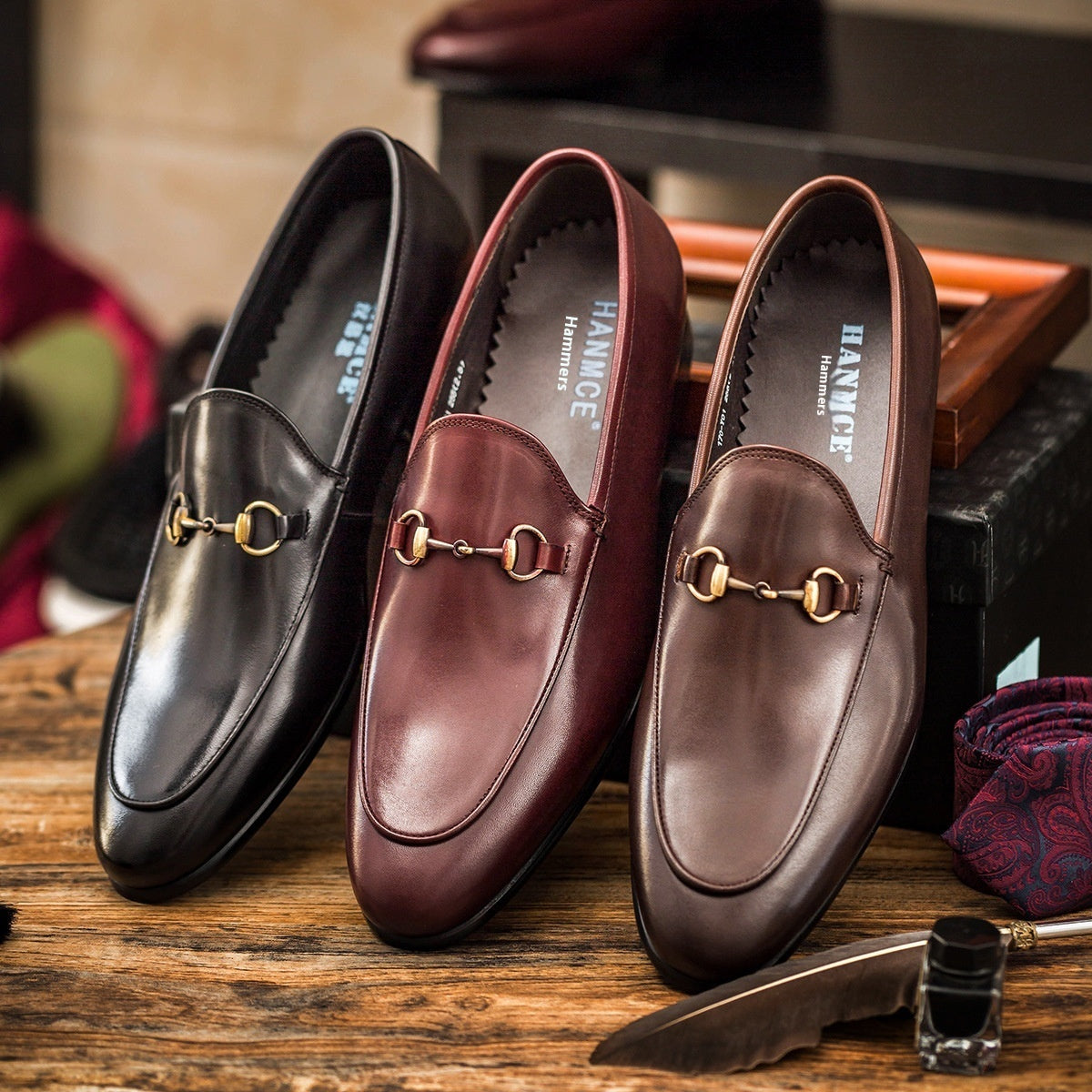 Men’s Horsebit Leather Shoes