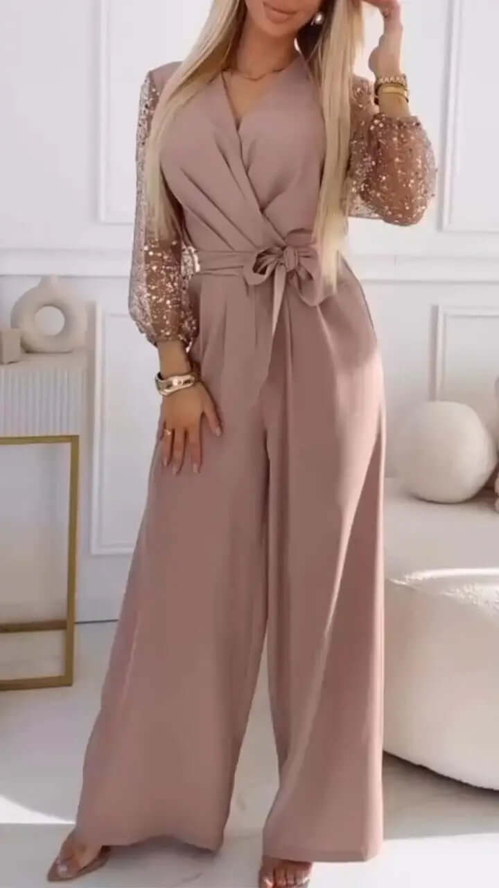 Sequined Top & Pants Set