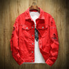 Men's ripped cotton jacket