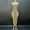 Crystal Gauzy Evening Dress