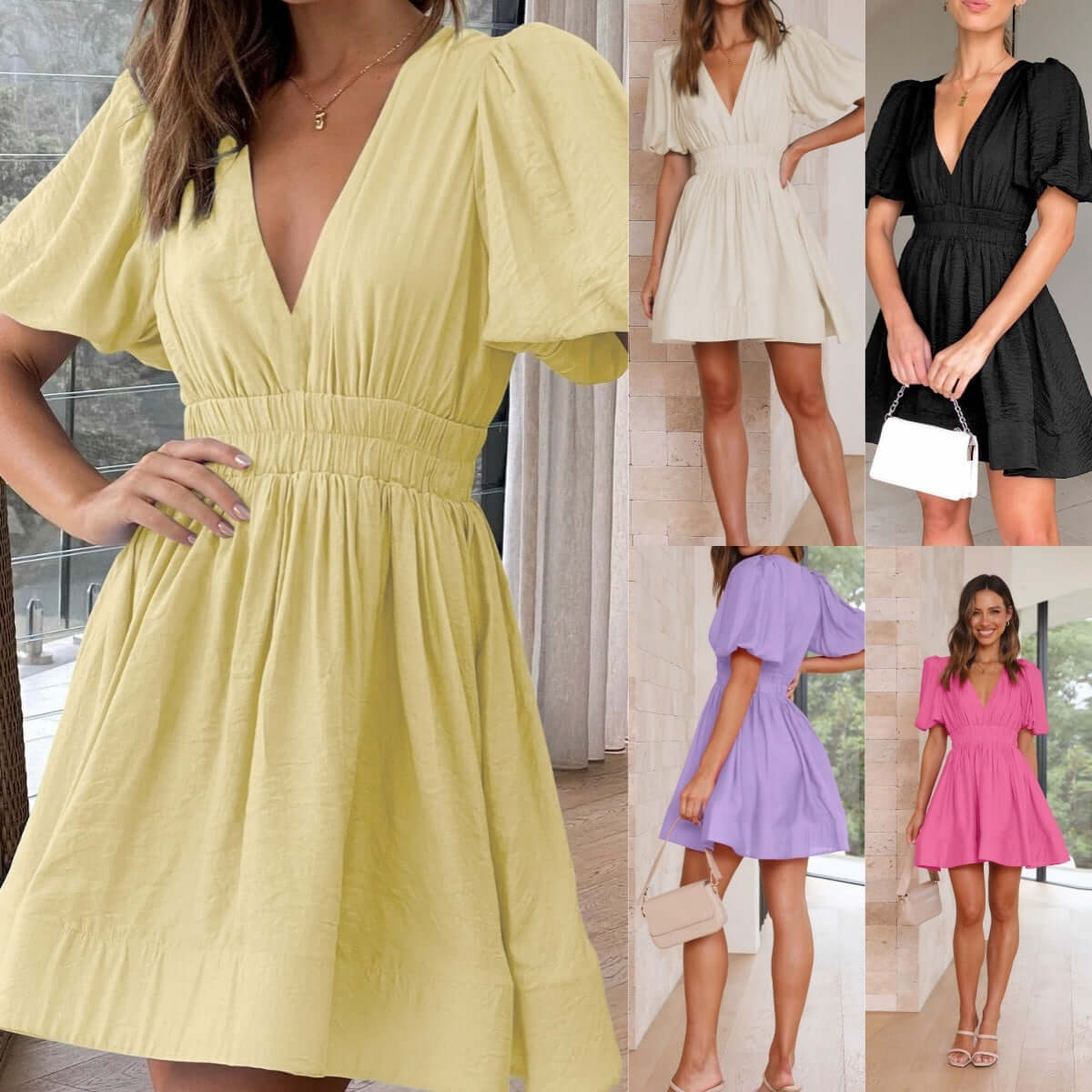Sweet Waist Trimming Dress