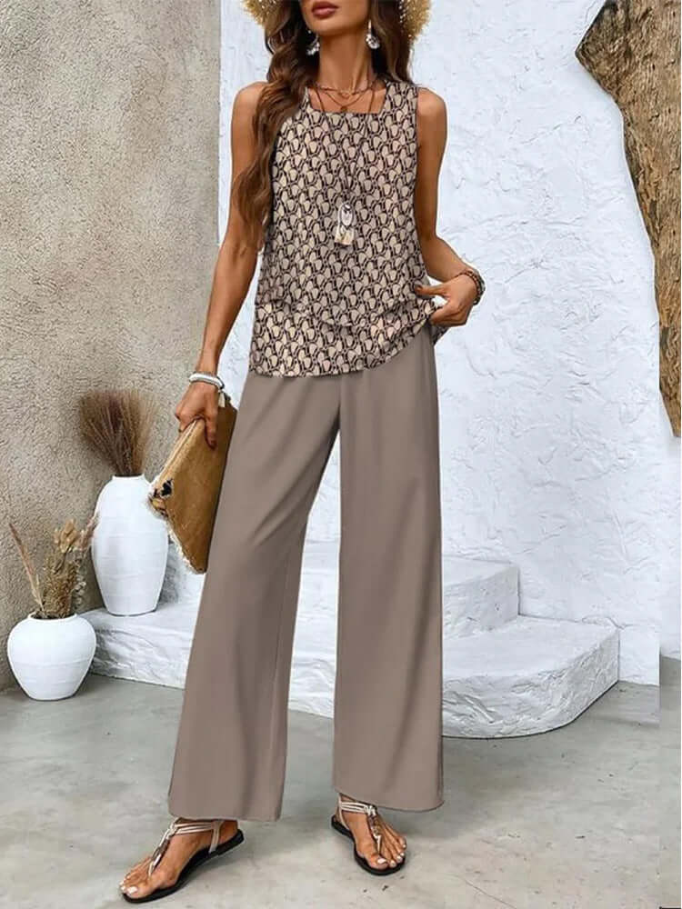 Sleeveless Double-Layer Vest