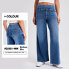 High Waist Straight Cat Beard Horse Riding Yoga Jeans