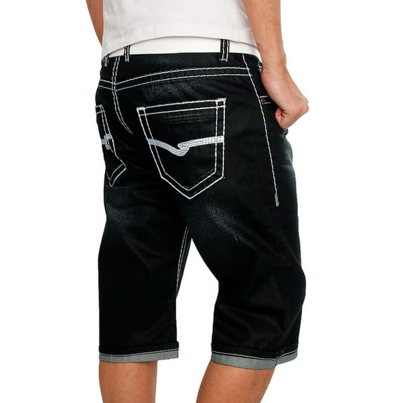 White Casual Denim Pants