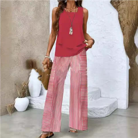 Sleeveless Double-Layer Vest