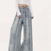 Hemp Tassel Loose Fit Jeans