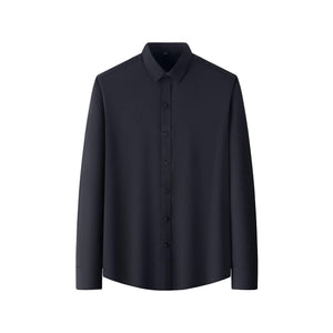 Plus Size Full Elastic Force Shirt Men's Long Sleeve
