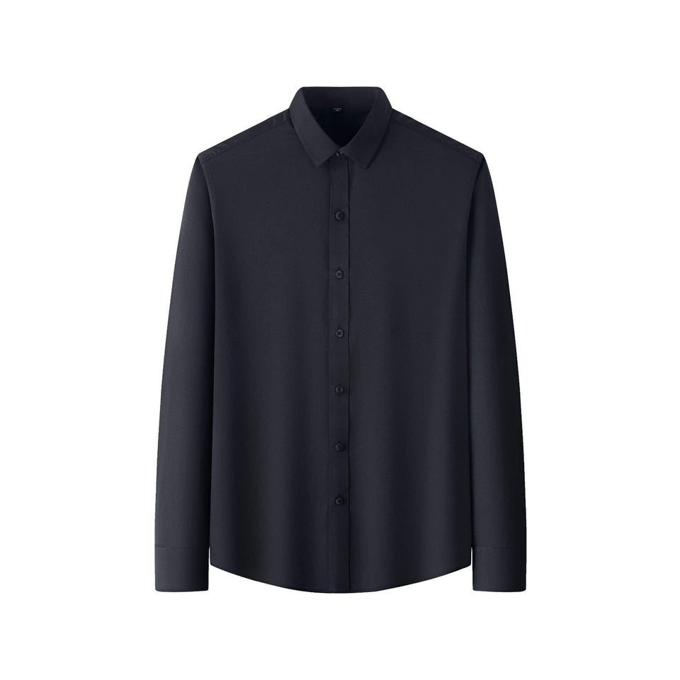 Plus Size Full Elastic Force Shirt Men's Long Sleeve