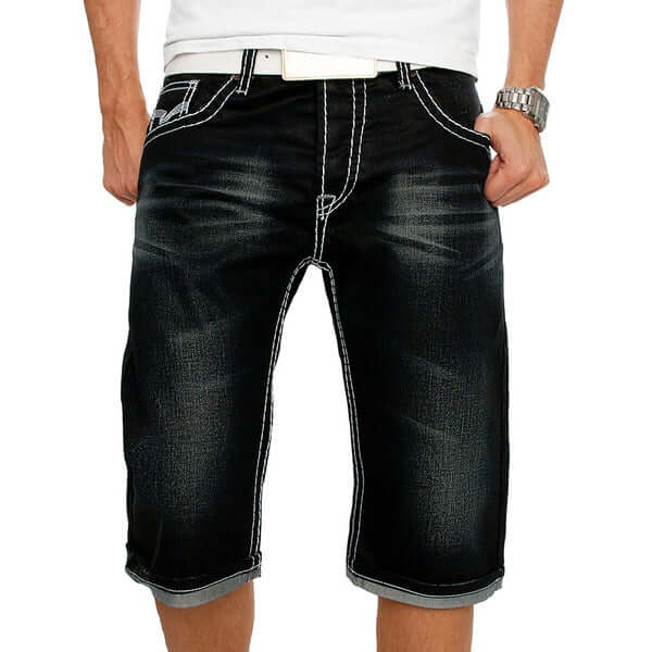 White Casual Denim Pants