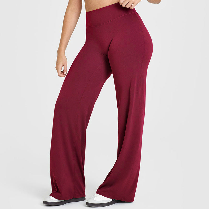 Yoga Thin High Waist Straight Pants