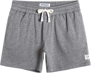 Maamgic Mens Athletic Gym Shorts 5.5" Elastic Waist Casual Pajama Pocket Jogger Men Workout Short Pants