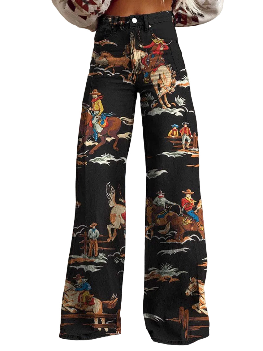 Wide Leg High Waist Pants