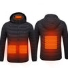 New Heated Jacket Coat USB Electric Jacket Cotton Coat Heater Thermal Clothing Heating Vest Men's Clothes Winter