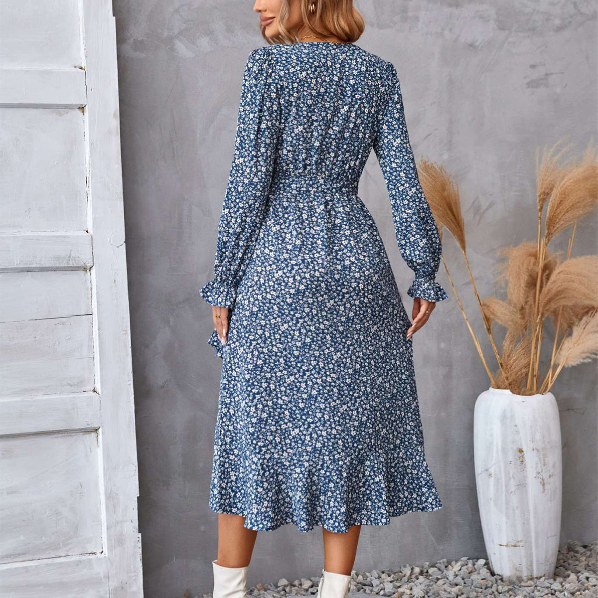 Floral Long Sleeve Dress