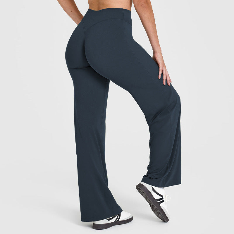Yoga Thin High Waist Straight Pants