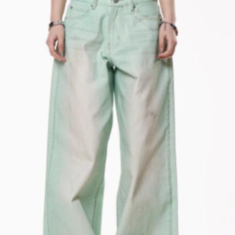 Dirty Dyed street Jeans Unisex