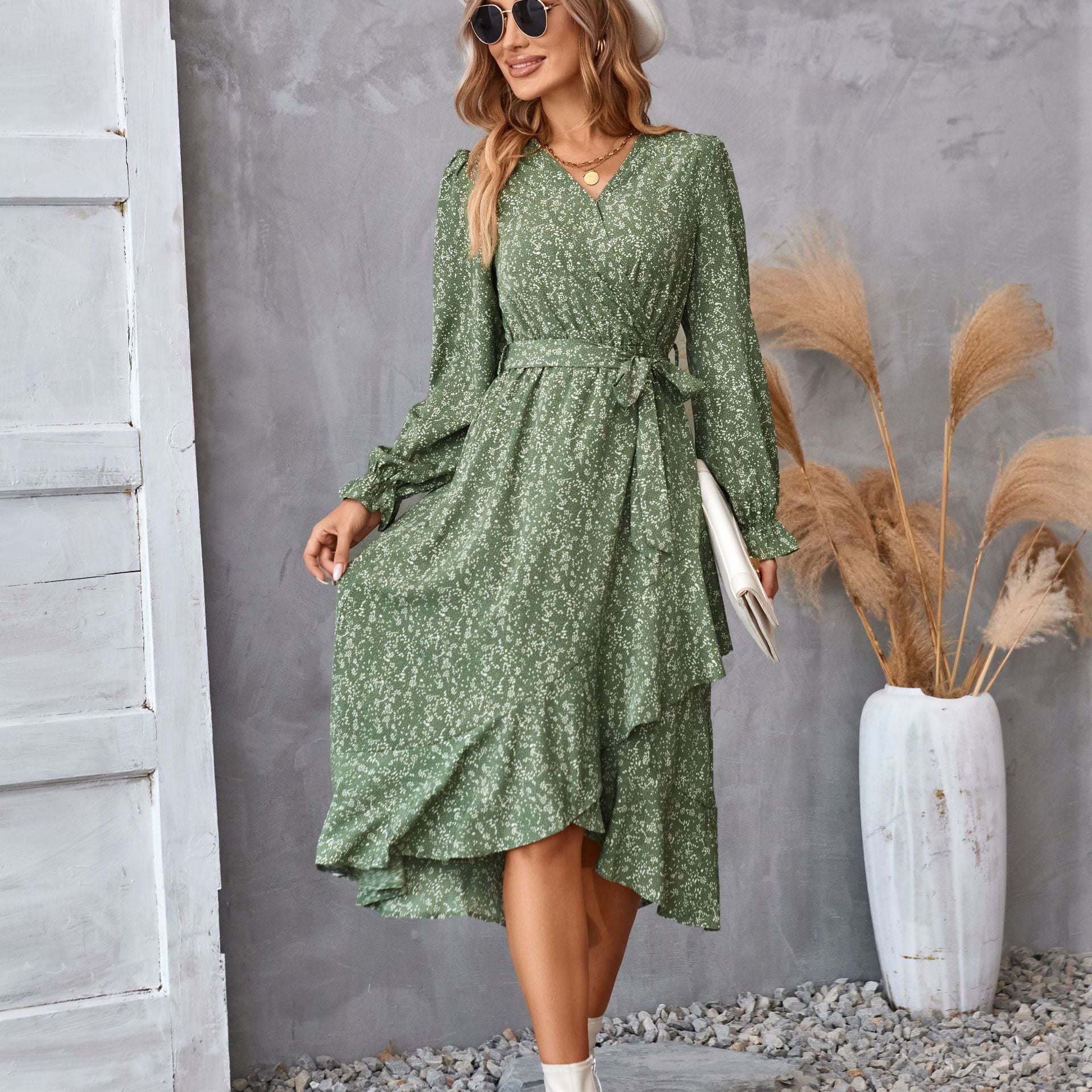Floral Long Sleeve Dress