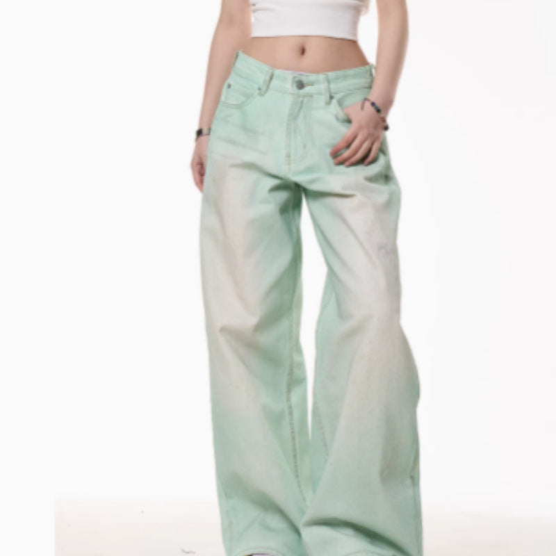 Dirty Dyed street Jeans Unisex