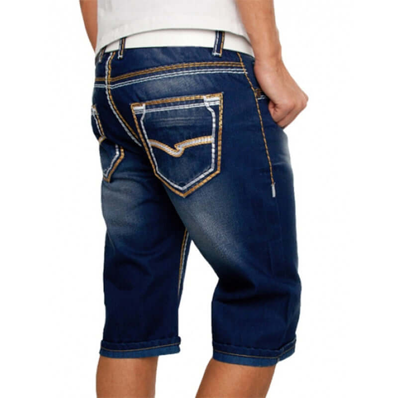 White Casual Denim Pants