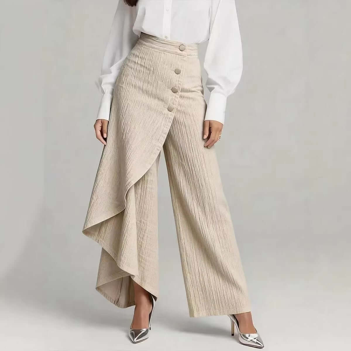 <p>Thoughtfully composed with an editorial sensibility, this piece embodies understated luxury through texture, movement, and presence. It transitions seamlessly through the day with confidence and quiet sophistication.</p>