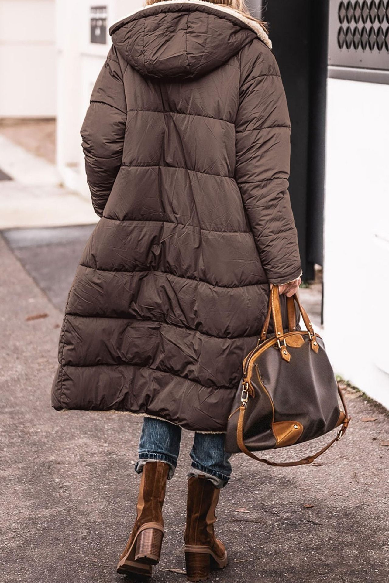 Women's Loose Cardigan Jacket — Mid-Length Winter Coat