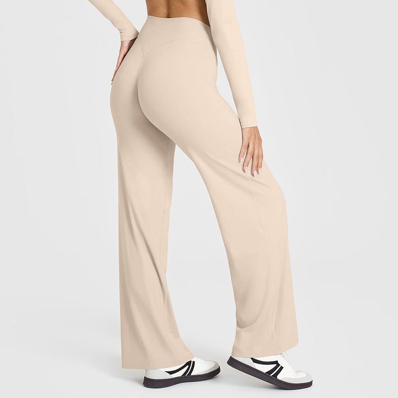 Yoga Thin High Waist Straight Pants