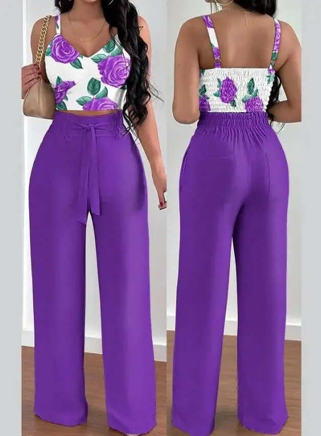 Slim Elastic Pleated