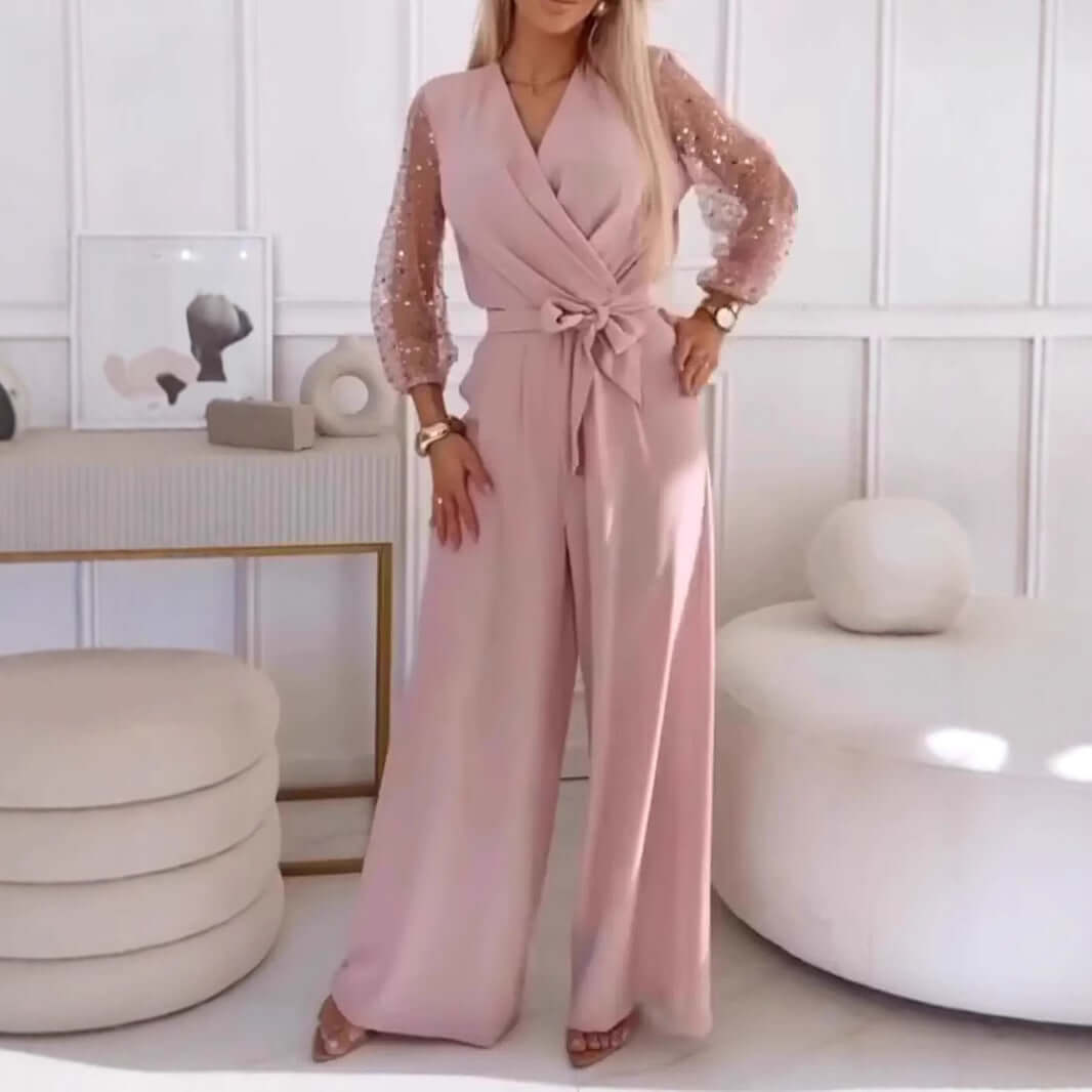 Sequined Top & Pants Set