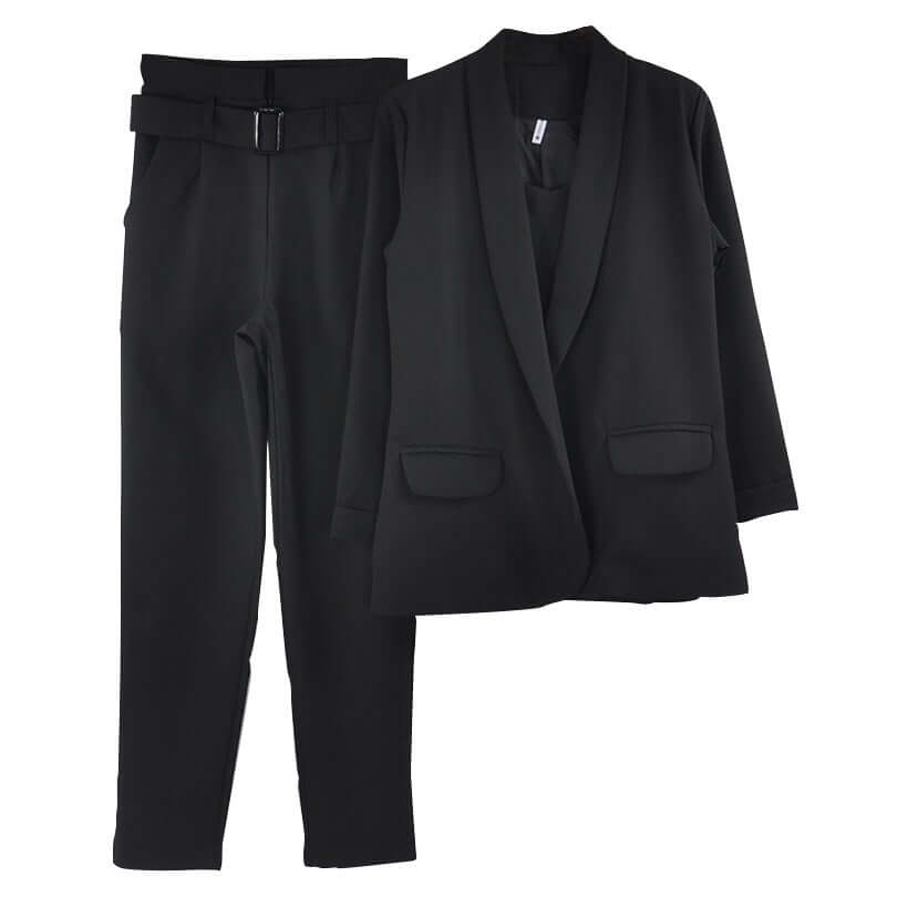 Women's solid color suit