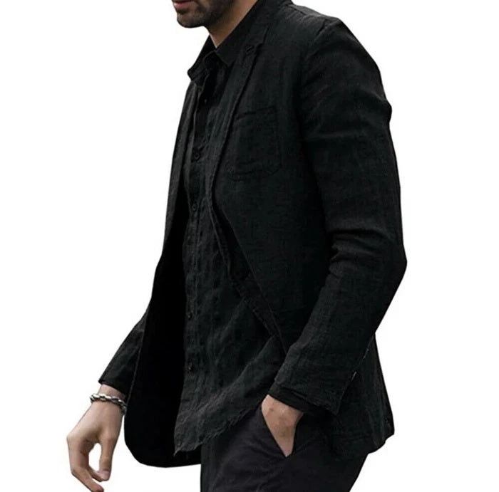 Men's Autumn Cotton Blazer – Smart Casual Outerwear