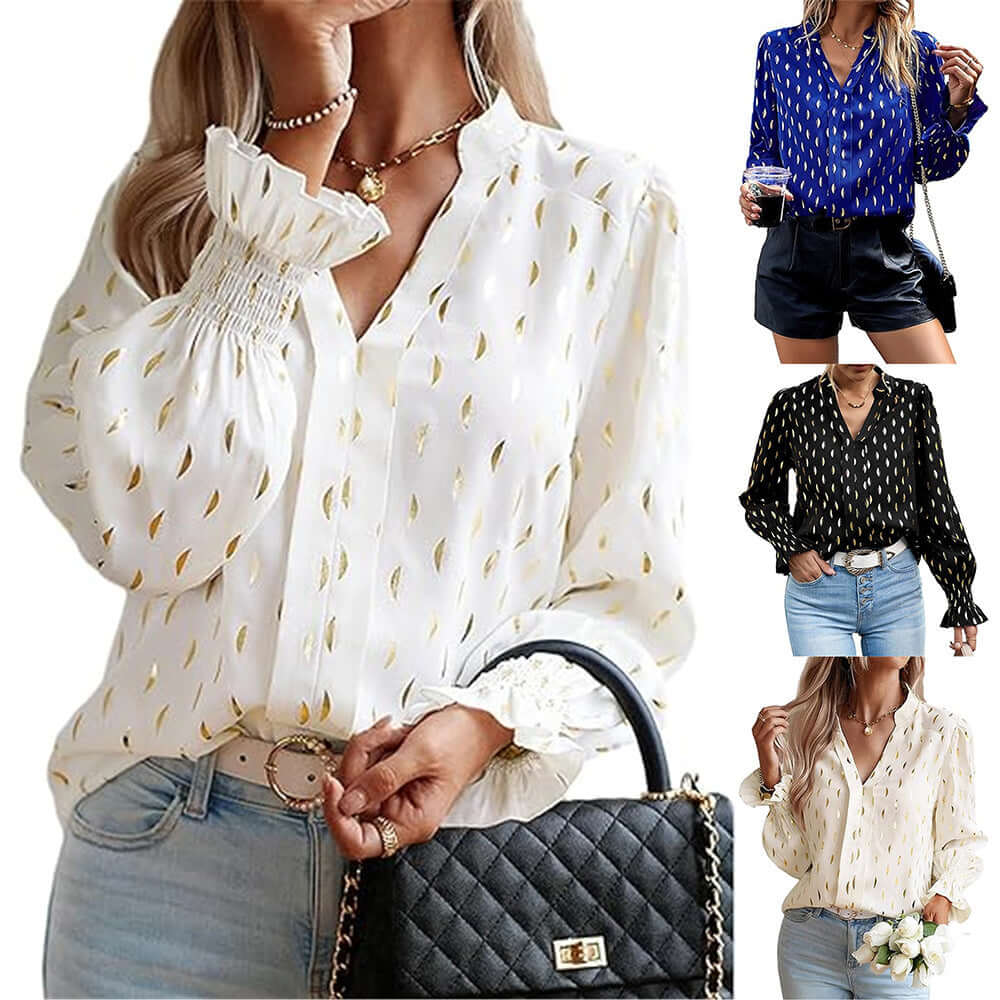 Bubble Sleeve Blouse