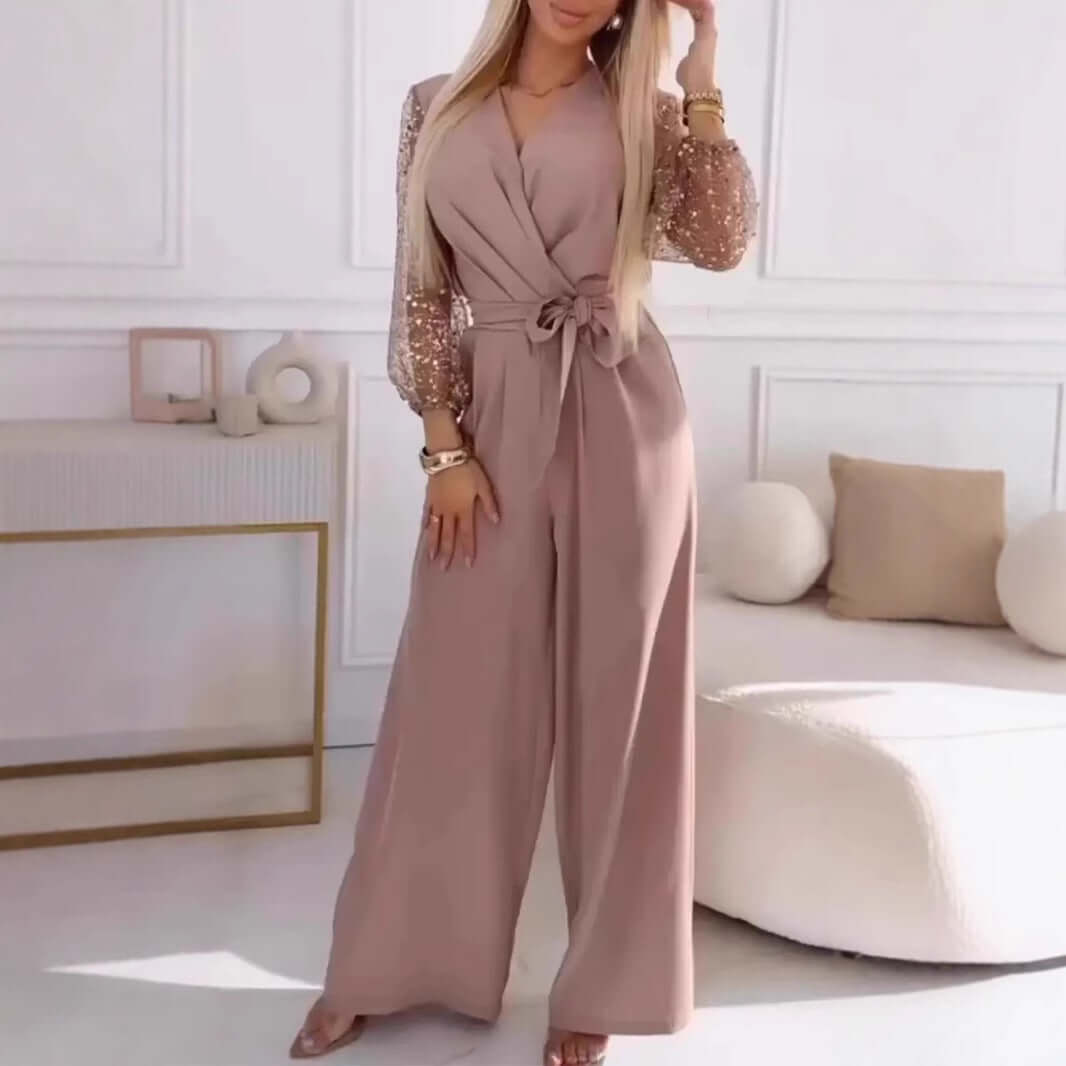 Sequined Top & Pants Set
