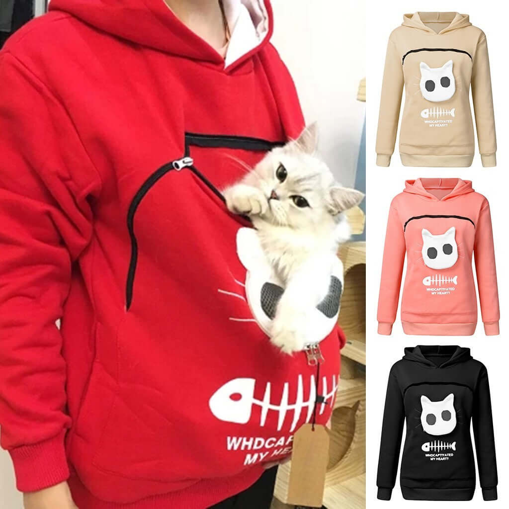 Cat Pocket Hoodie
